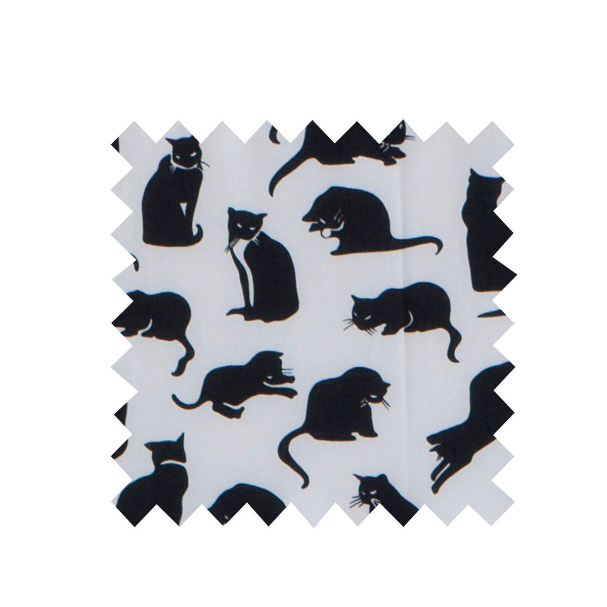 Remnant - 158cm x 168 - Black Cats - Cotton