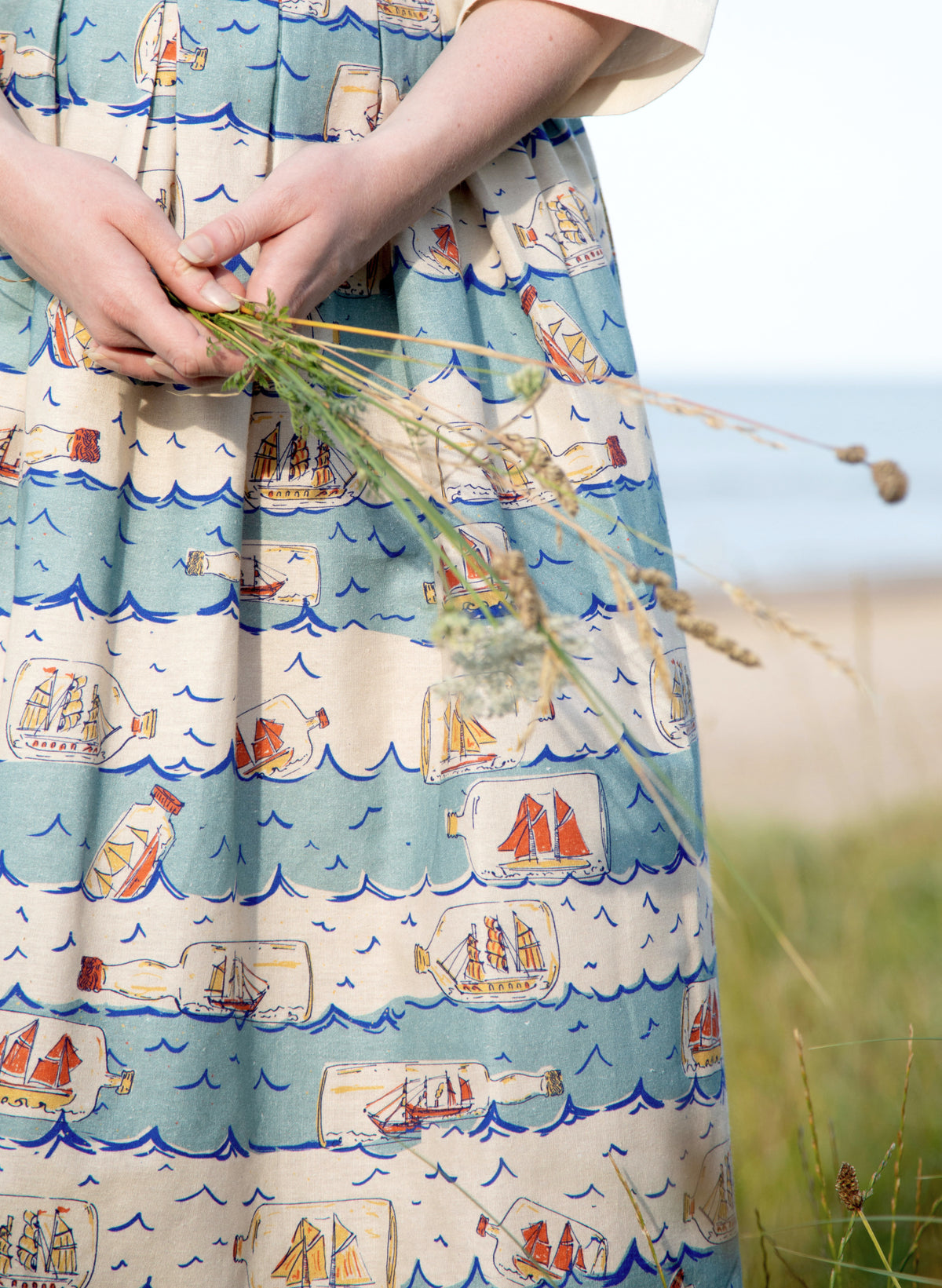 Florence Skirt - Blue Ships Ahoy