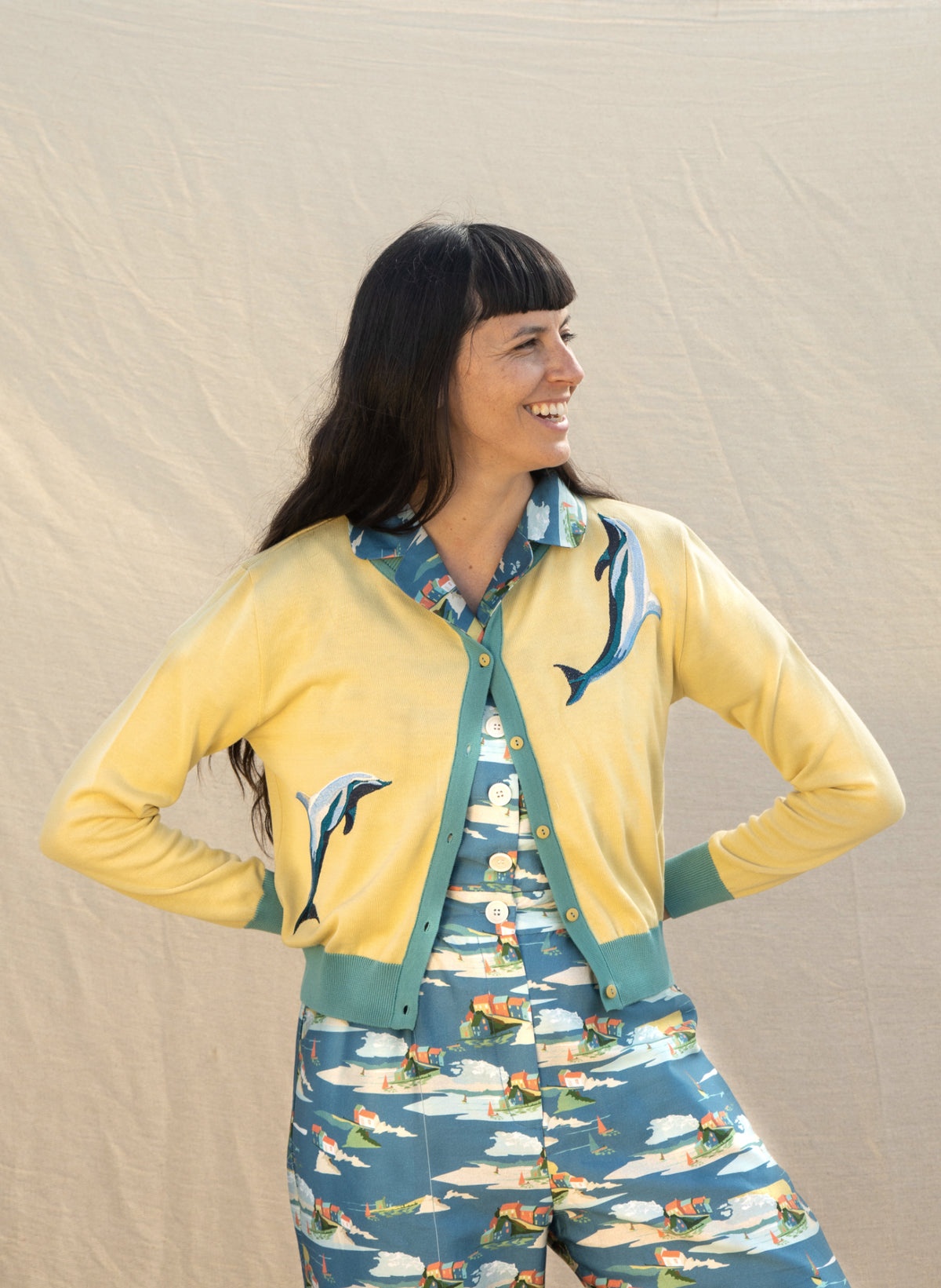 Francesca Long Jumpsuit - Blue Robin Hood's Bay