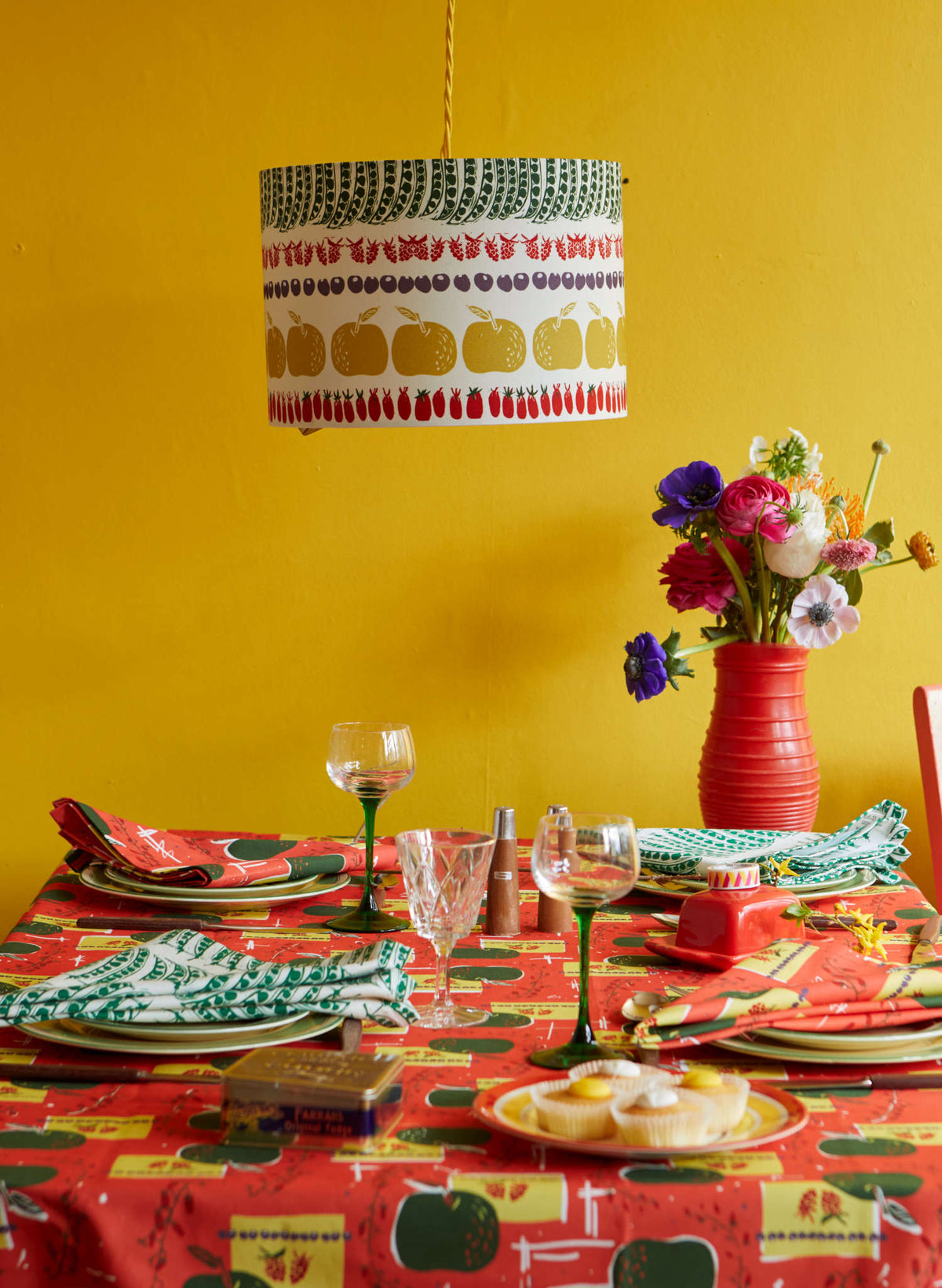 Napkin Set - Green Peas