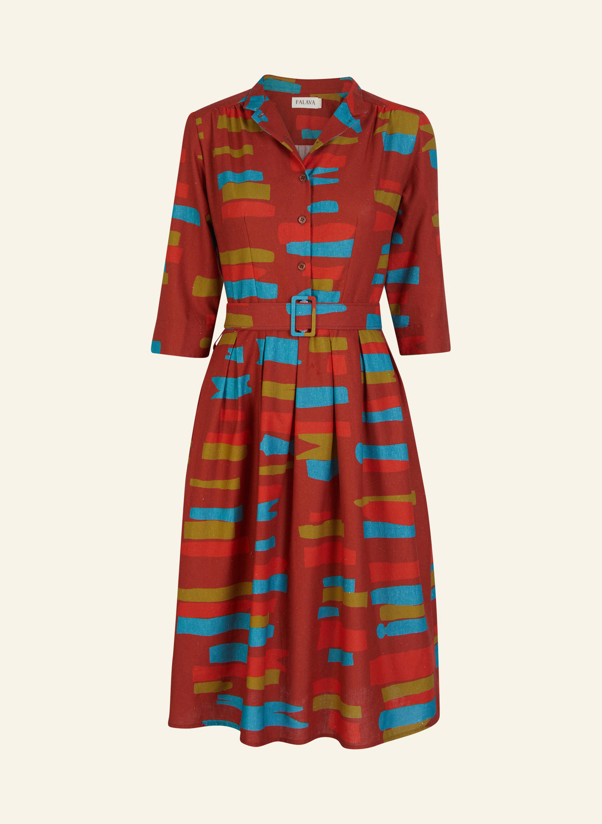 Cynthia Dress - Rust Red Archive