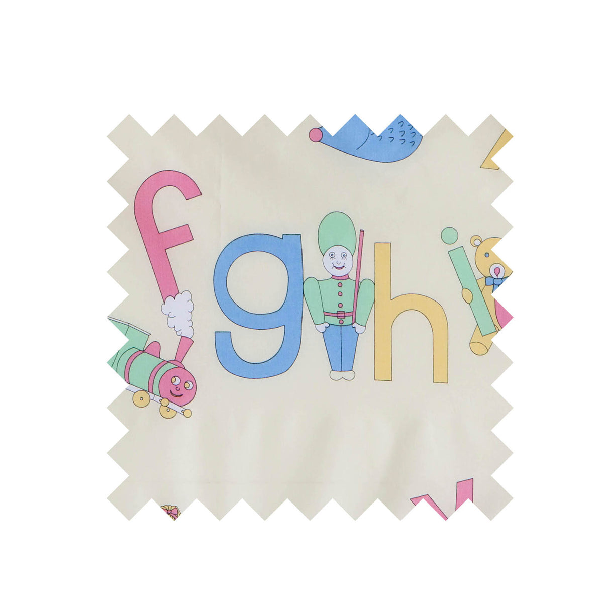 ABC Pastel Print Fabric - Cotton