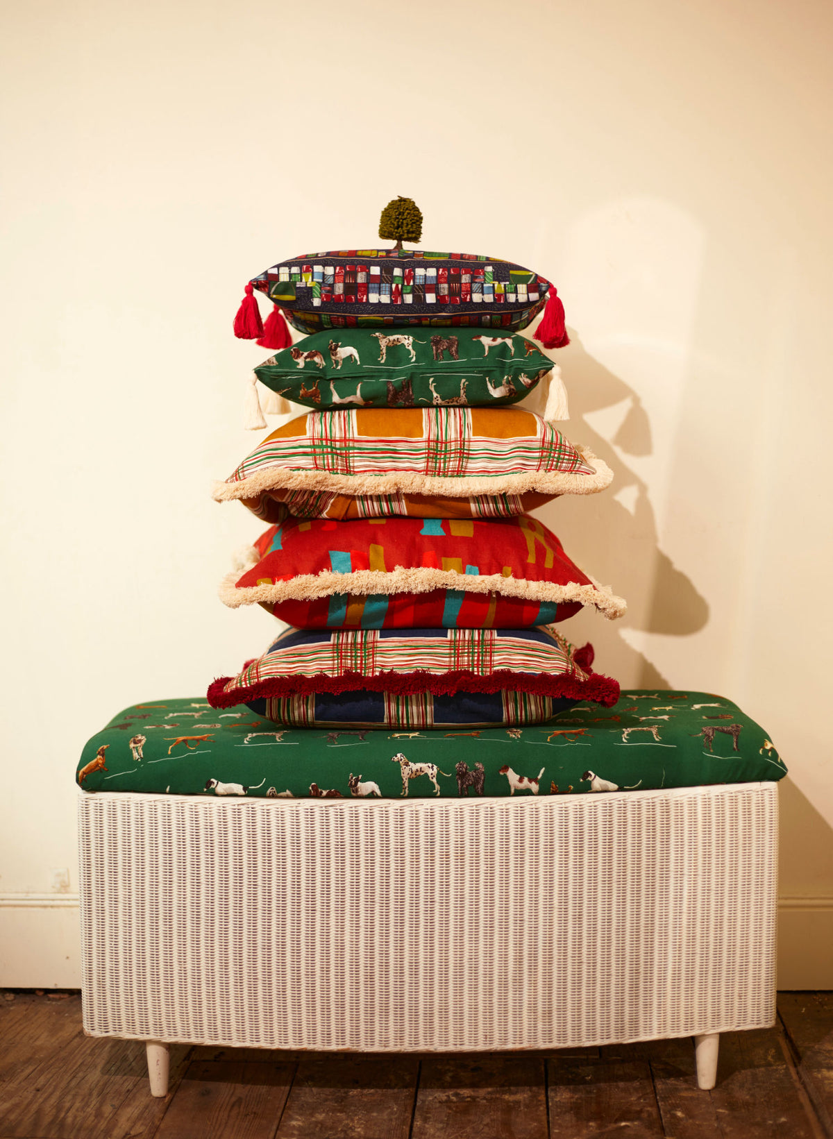 Cushion Cover - Mustard Checks