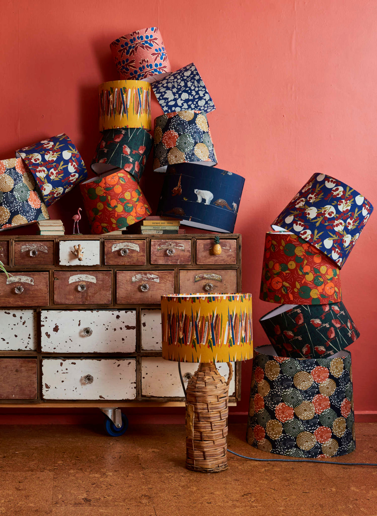 Empire Lampshade - Red Apple Orchard
