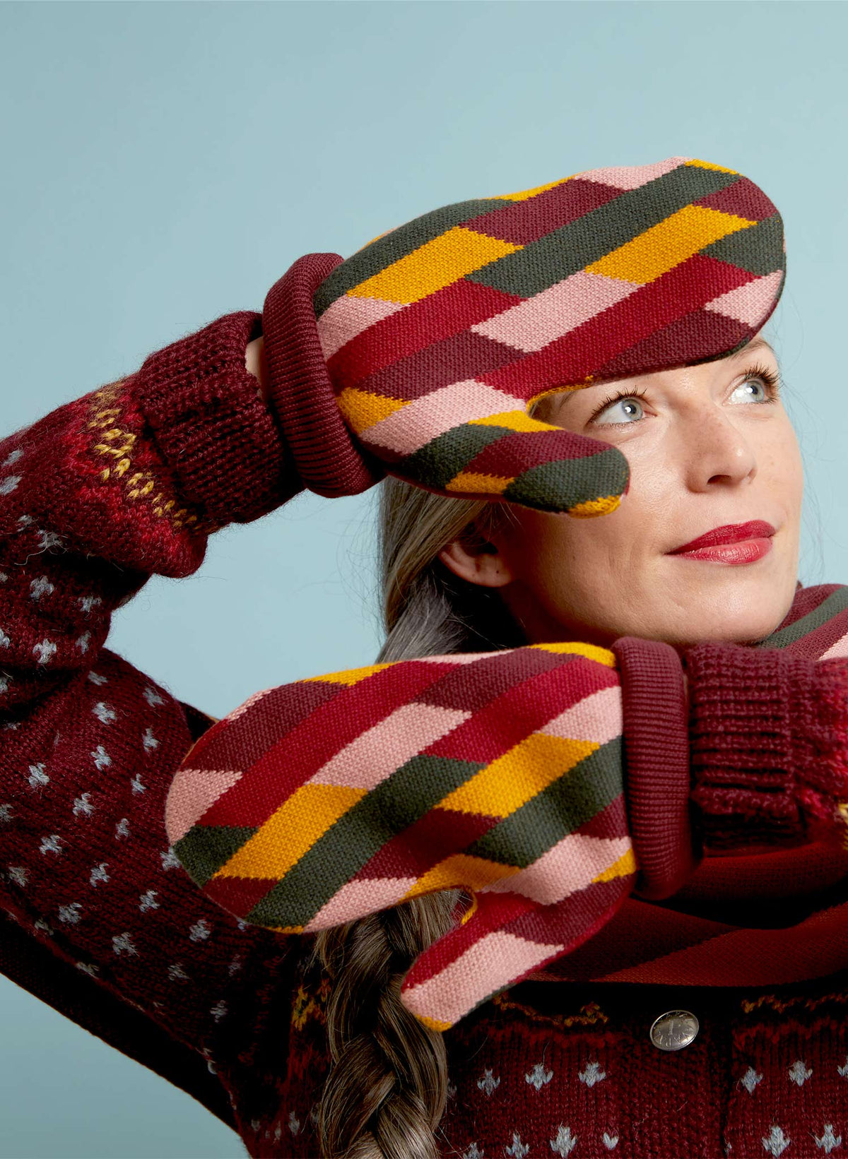 Knitted Mittens - Kaleidoscope