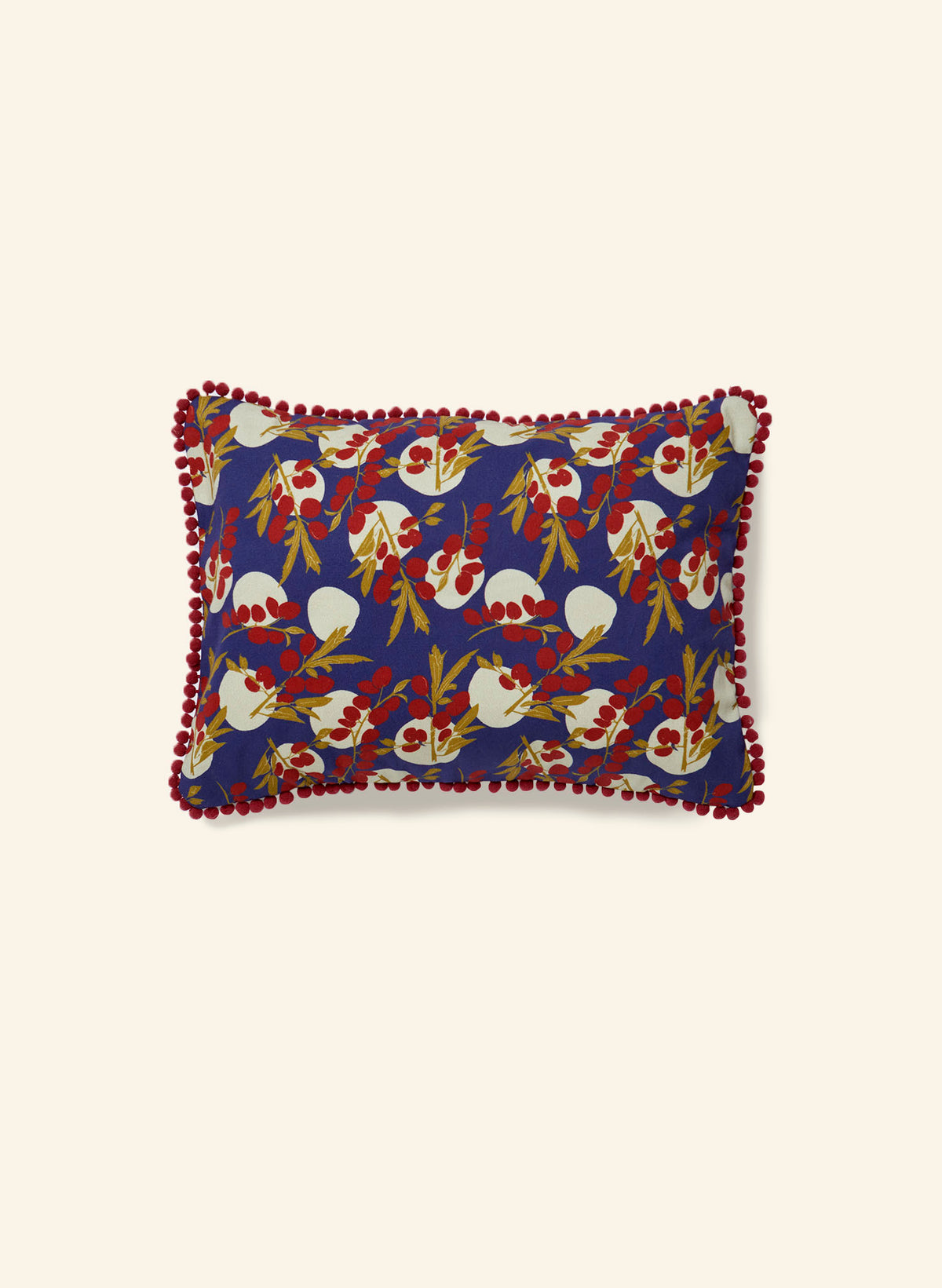 Rectangular Cushion Cover - Navy Damson
