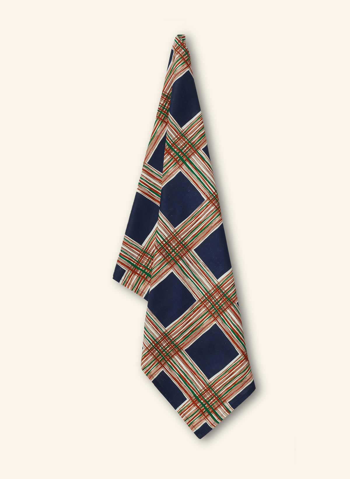 Tea Towel - Navy Checks