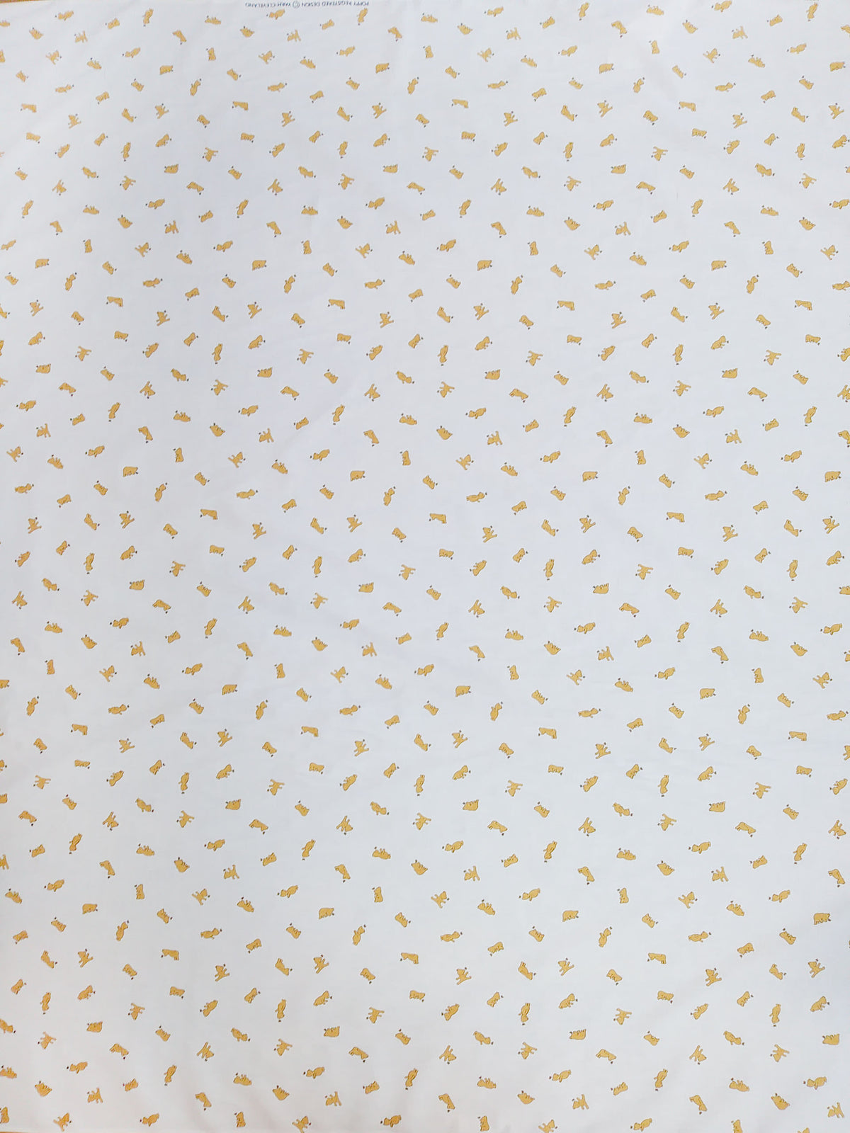 Remnant - 54cm x 154cm - Little Yellow Bear Fabric - Cotton