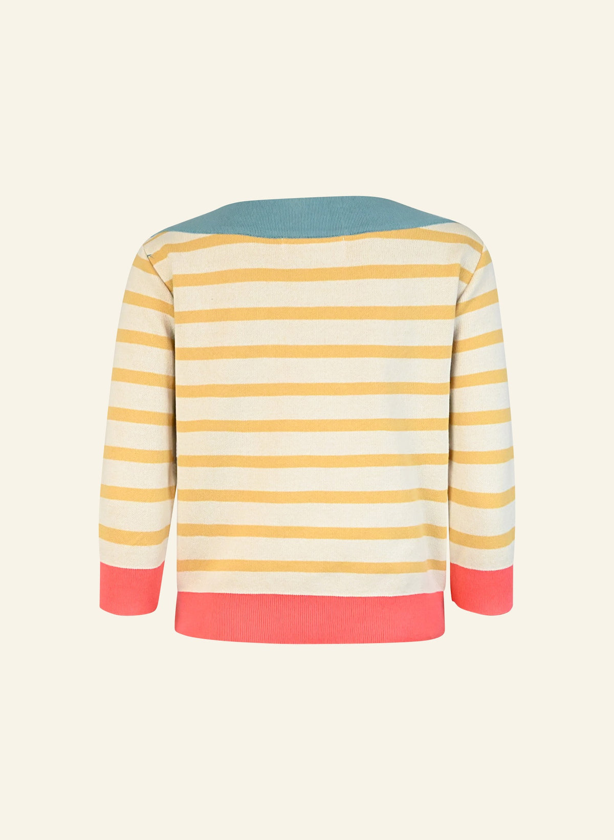 Amelie Top - Gold Stripe Knitted
