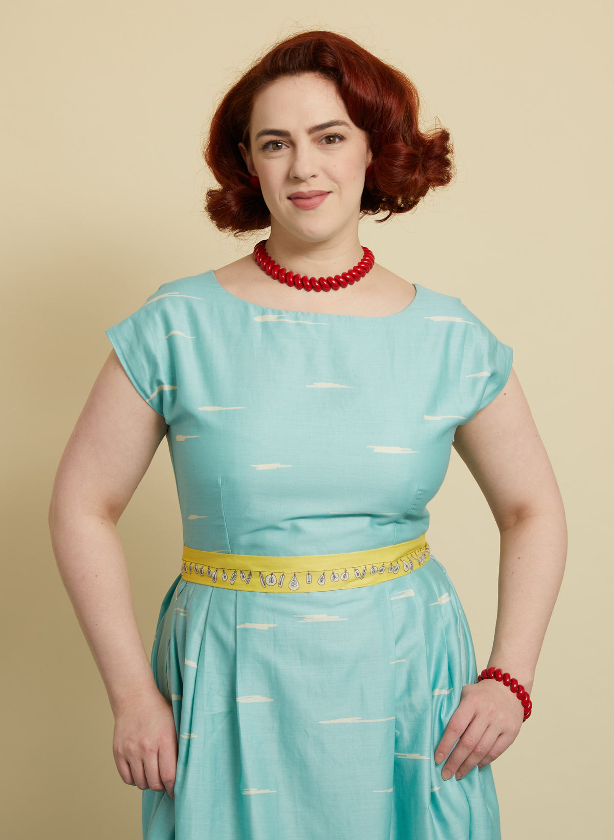 Beatrice Dress - Blue Boats