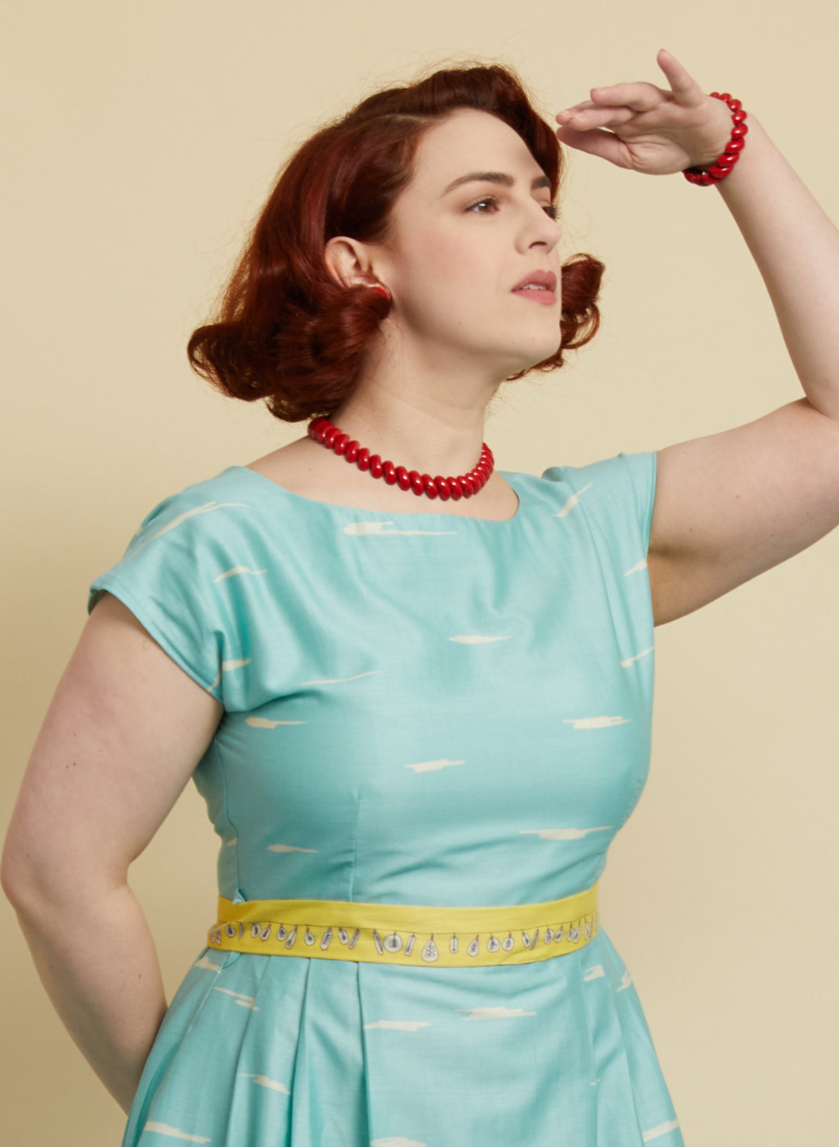 Beatrice Dress - Blue Boats