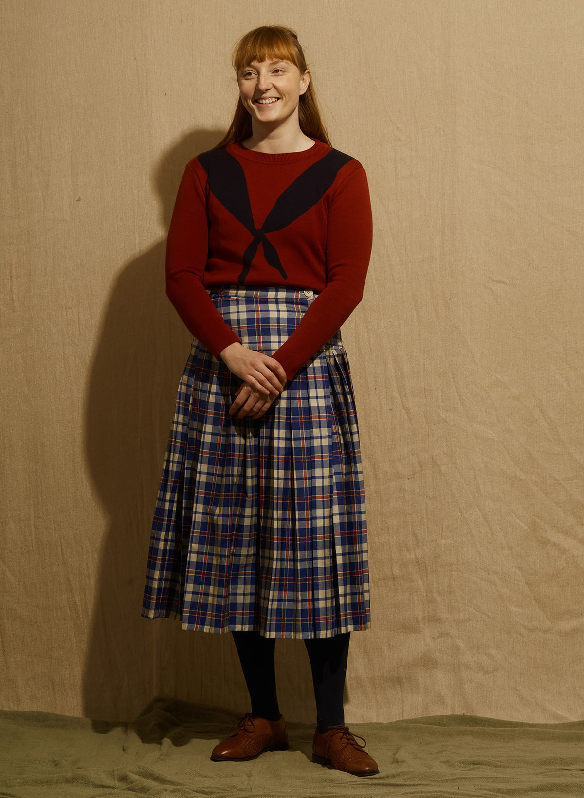 Kilt Skirt - Blue Check