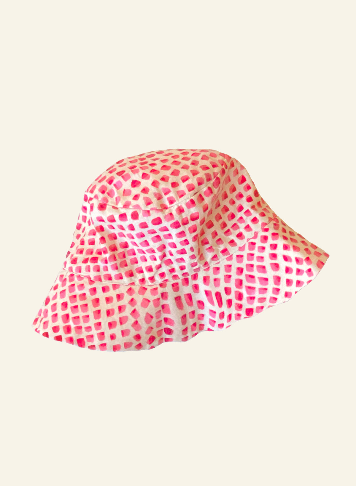 Bucket Hat - Pink Thumb Print