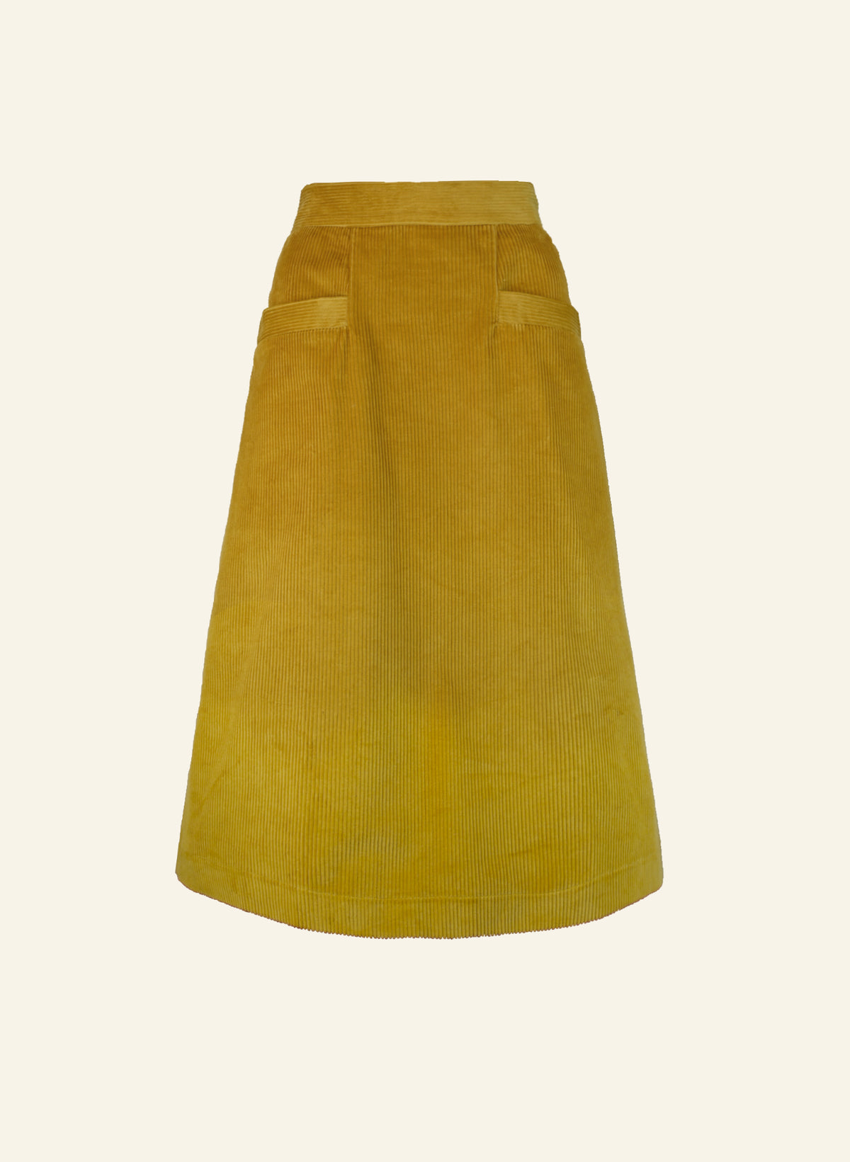 Cora - Mustard Corduroy Skirt