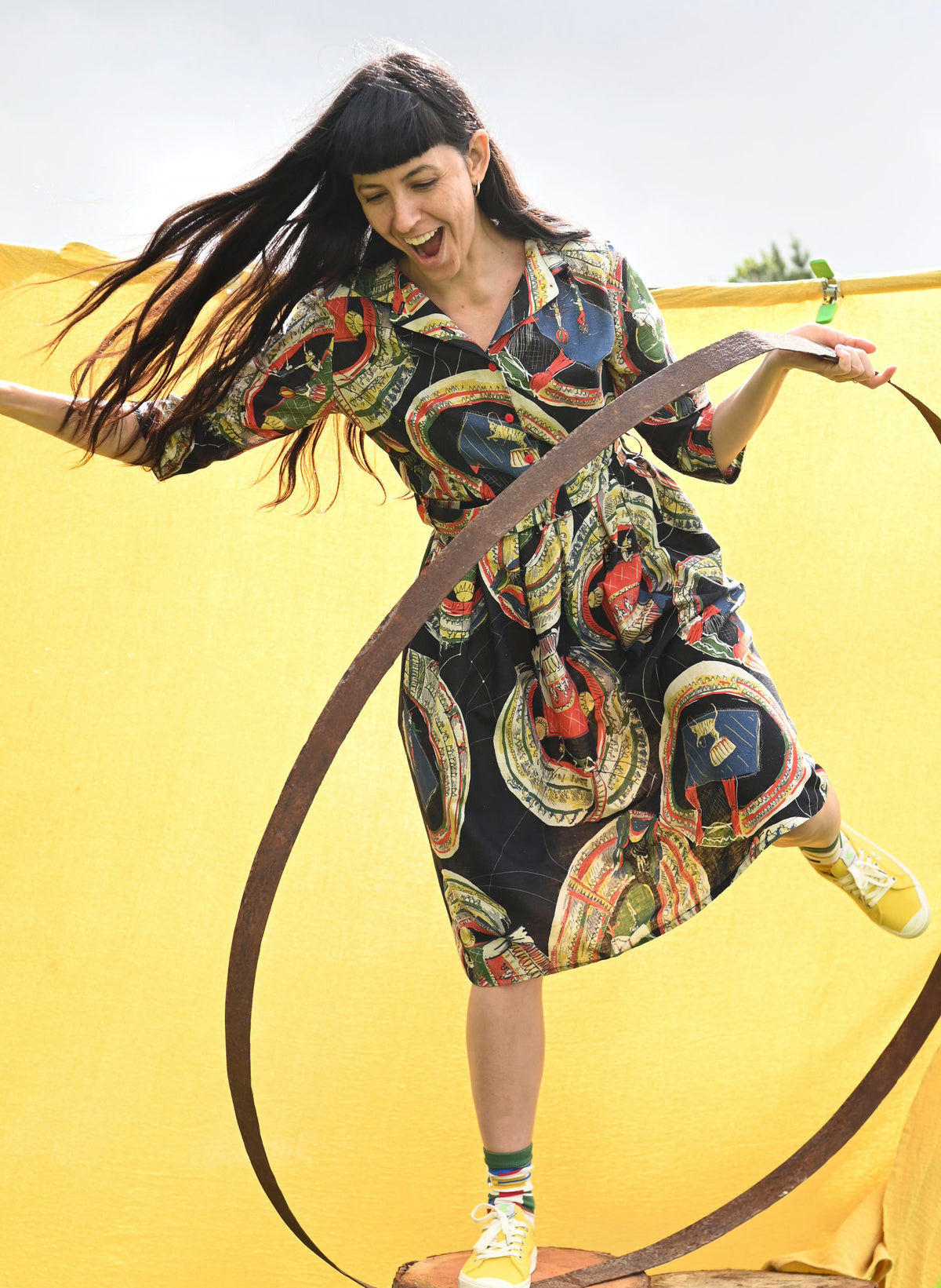 Cynthia Dress - Black Big Top
