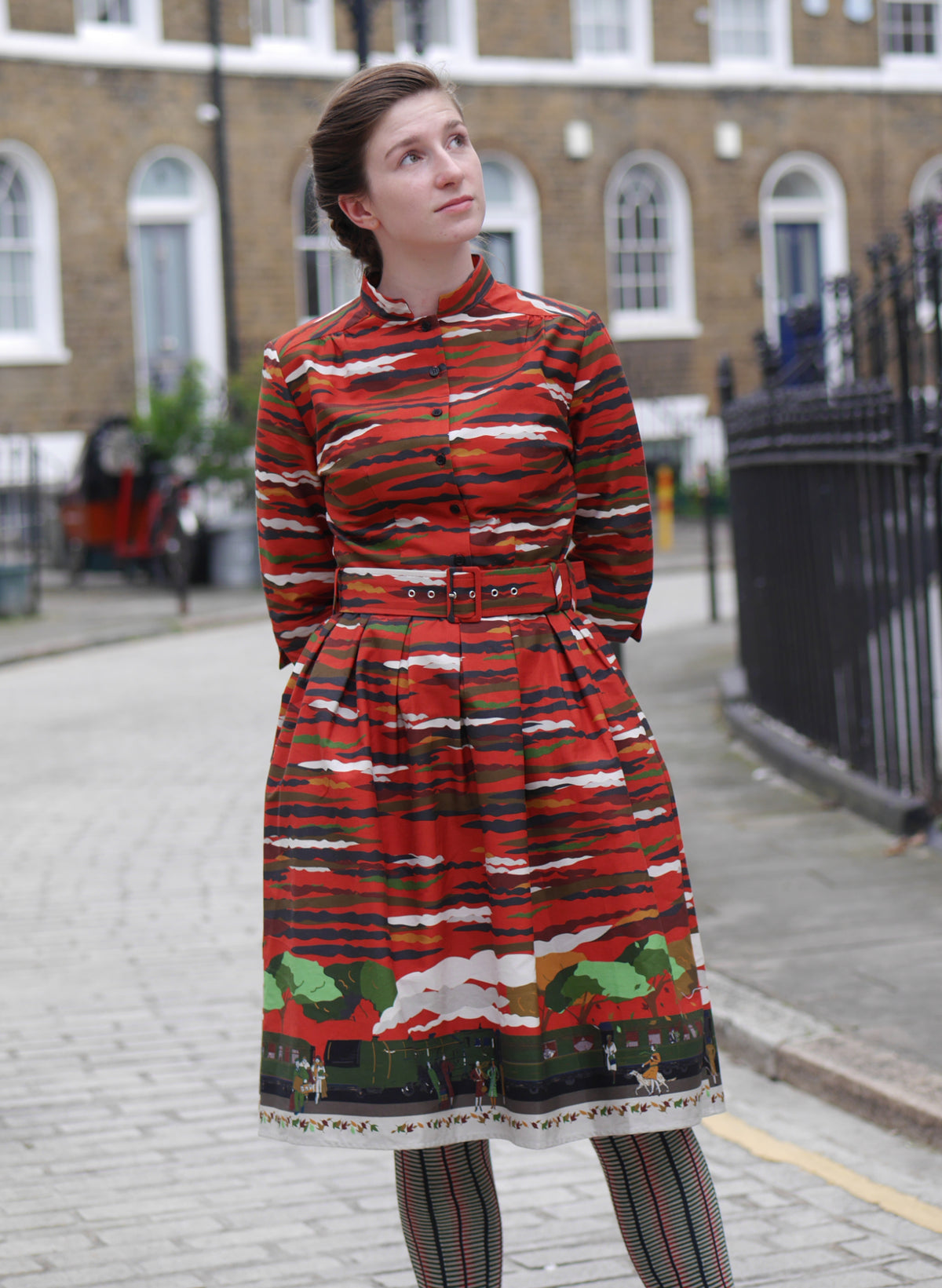 Cynthia Dress - Rust Flying Scotsman