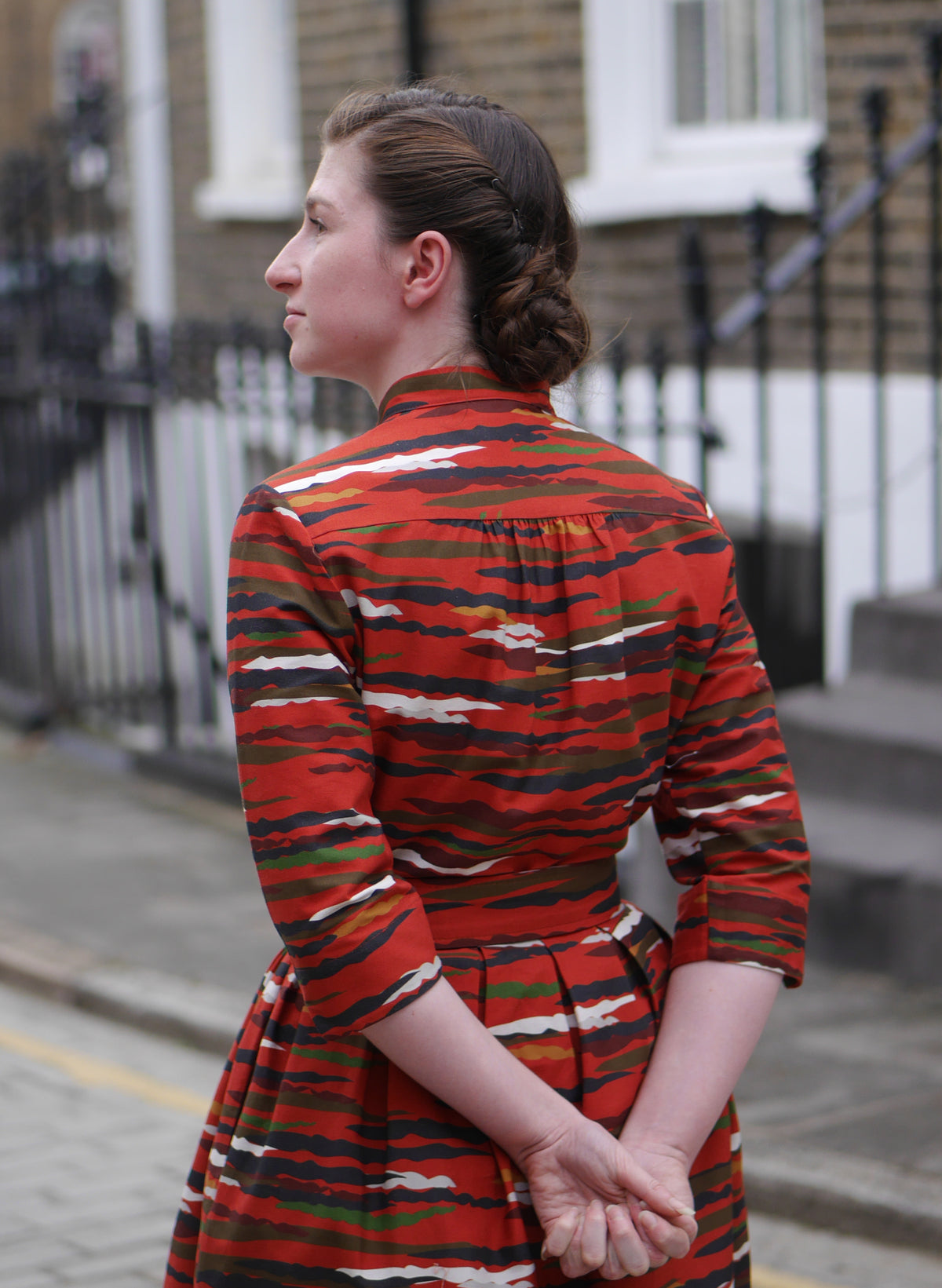 Cynthia Dress - Rust Flying Scotsman