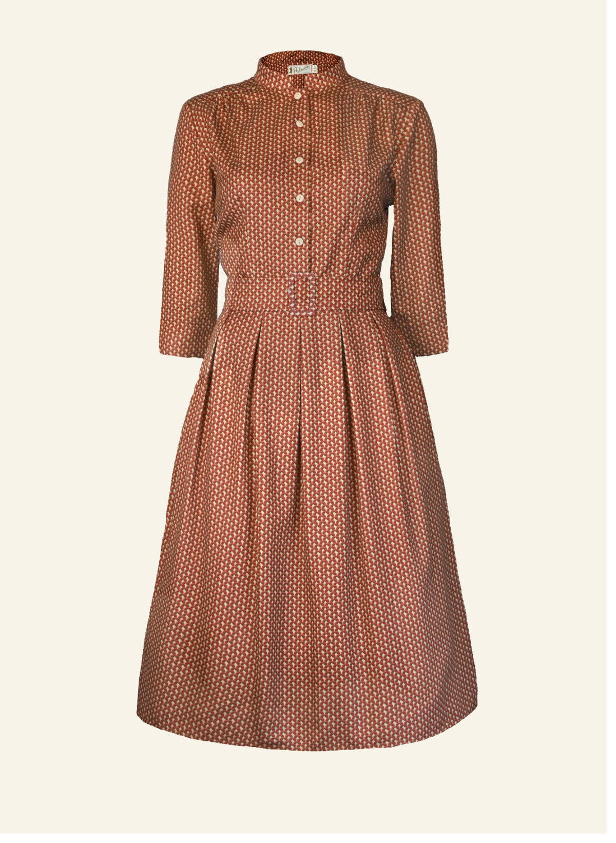 Cynthia - Rust Basket Dress