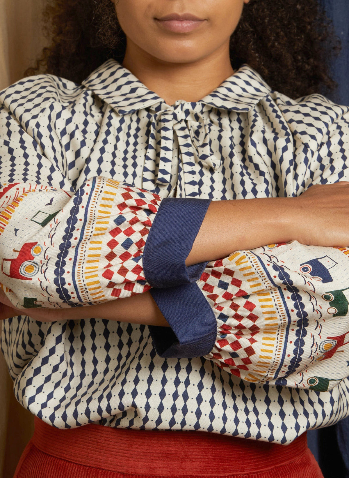 Joan - Tractor Folk Blouse