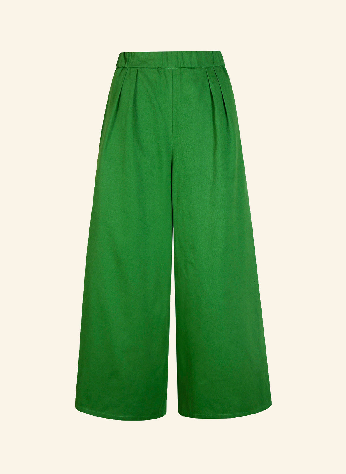 Edith Cropped Trousers - Green