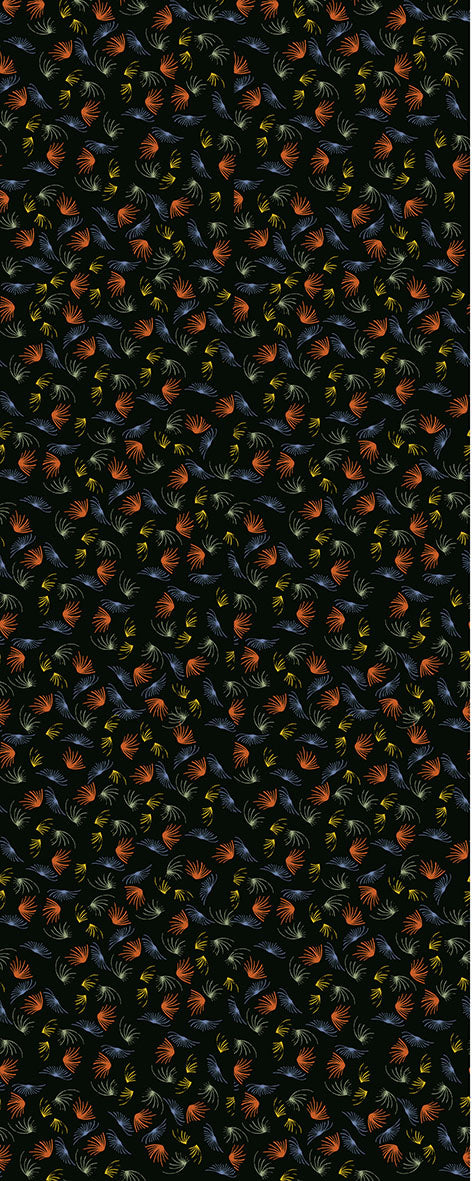 Fireworks black -  100% Tencel Twill- Fabric