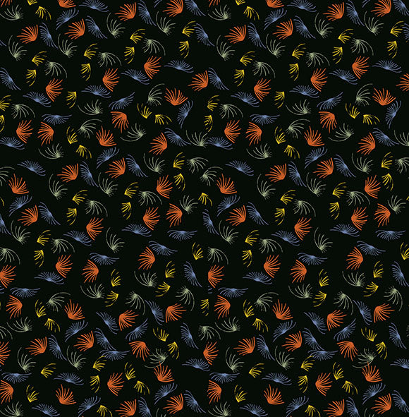 Fireworks black -  100% Tencel Twill- Fabric