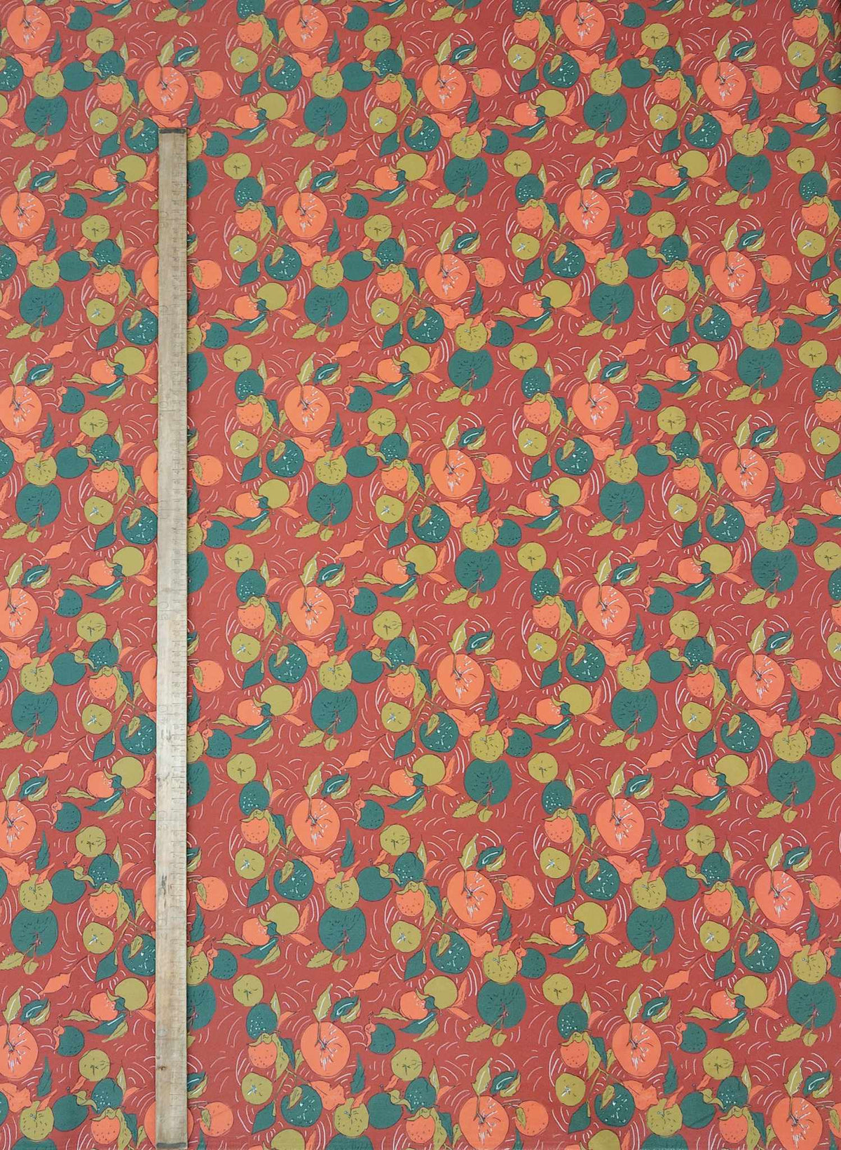 Red Apple Orchard - Cotton Twill - Fabric