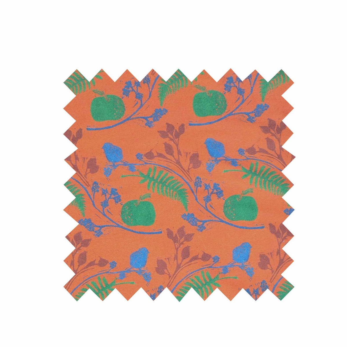 Rust Hedgerow - Organic Cotton - Fabric