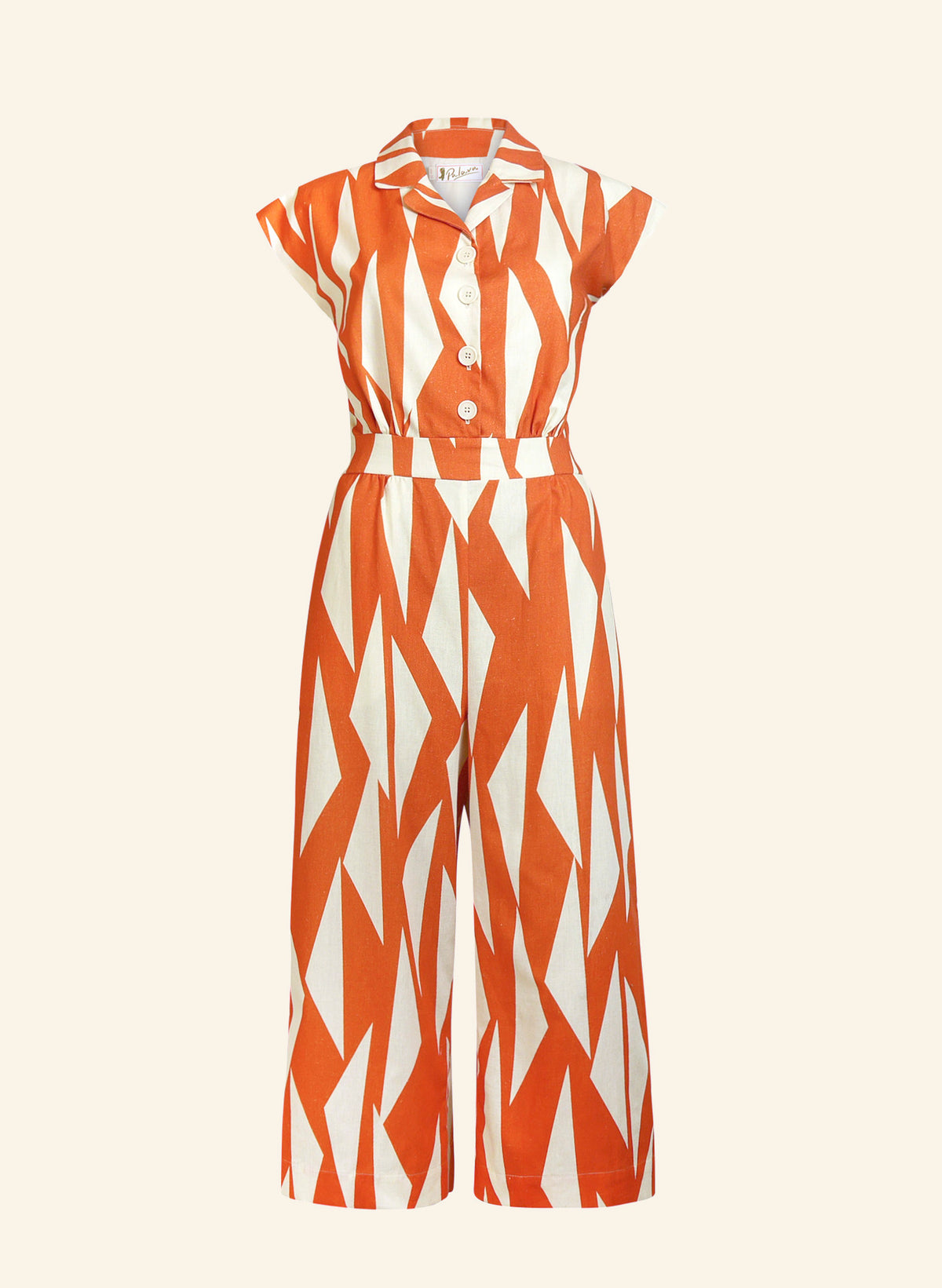 Francesca Jumpsuit - Red Large Sails