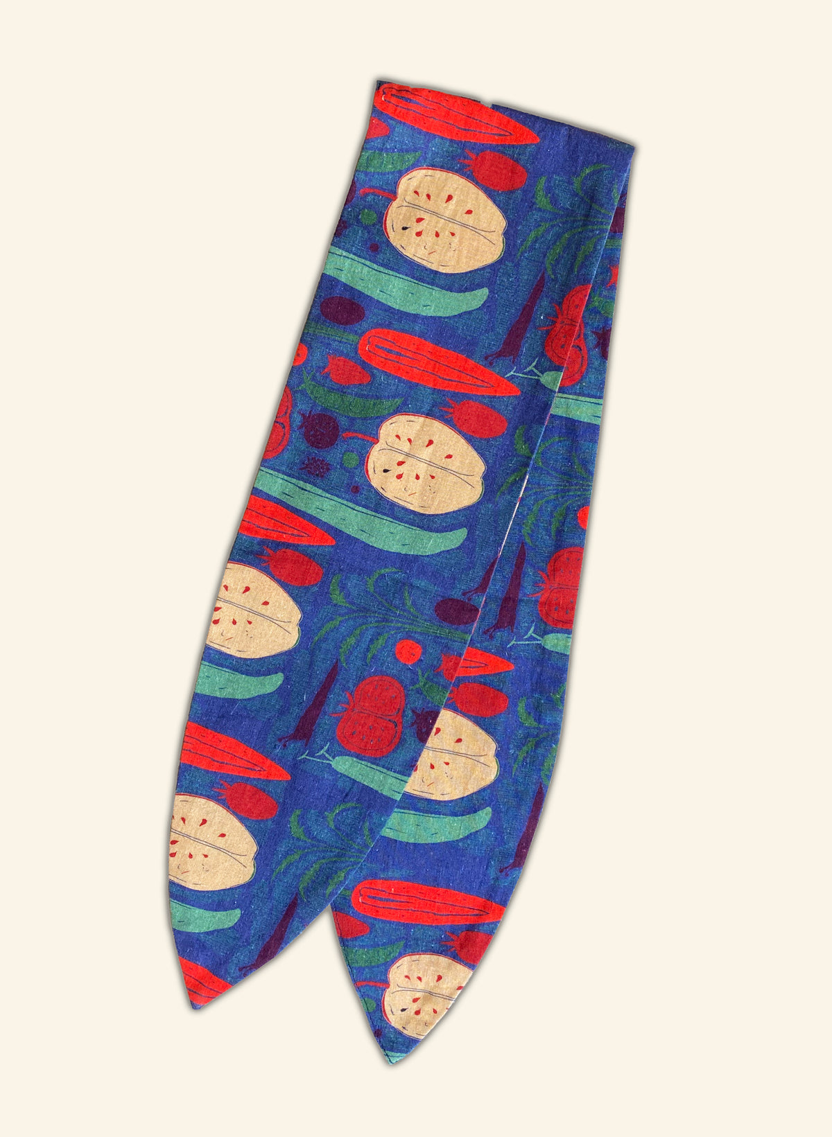 Hair Tie - Navy Vegetable