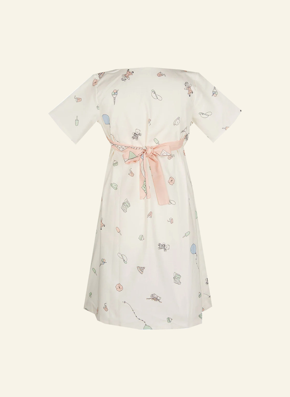 Poppy Archive - Junko Children's Dress - birthday bash cream pink