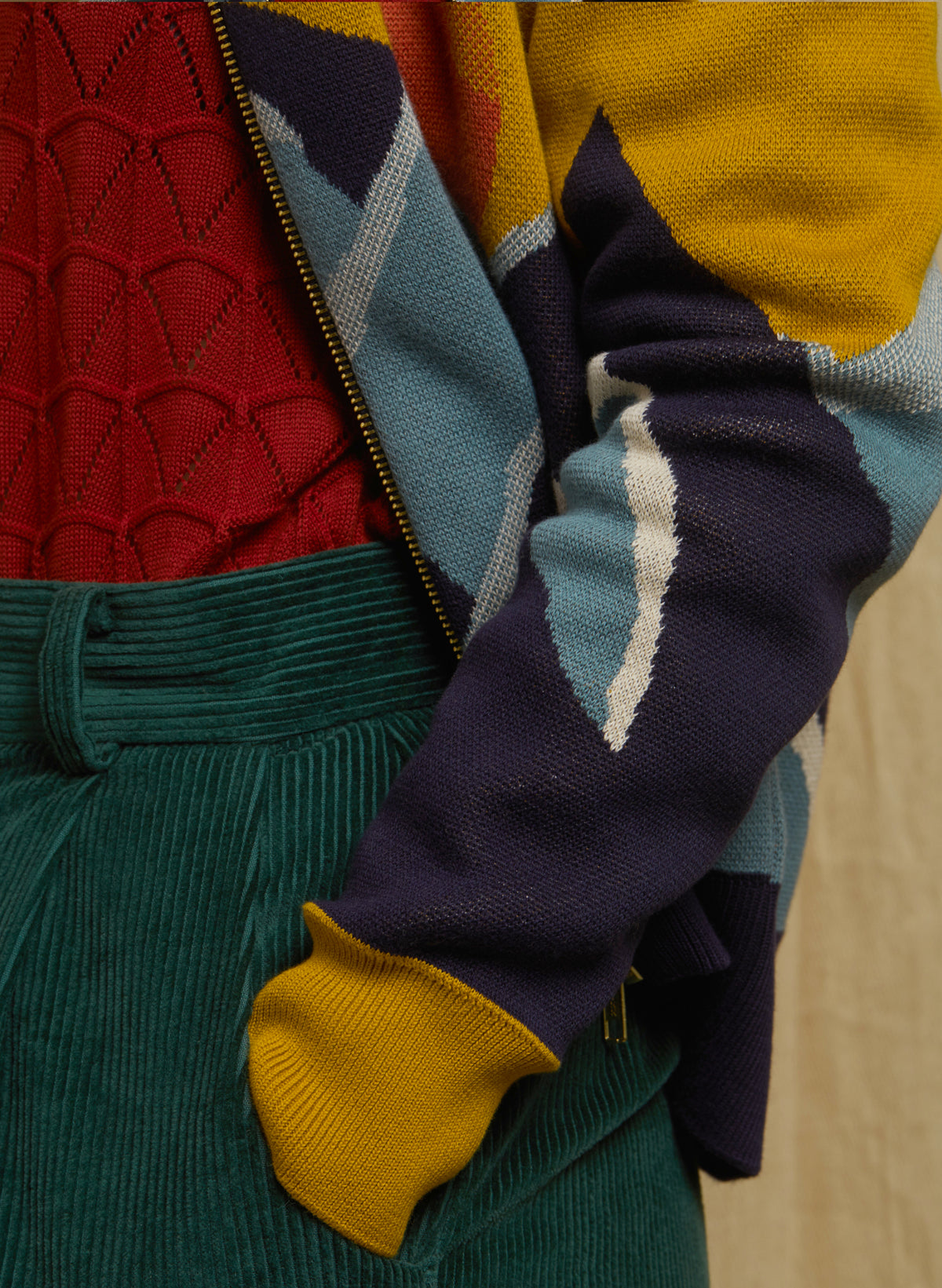 Kate - Mustard Peak  Zip-Up