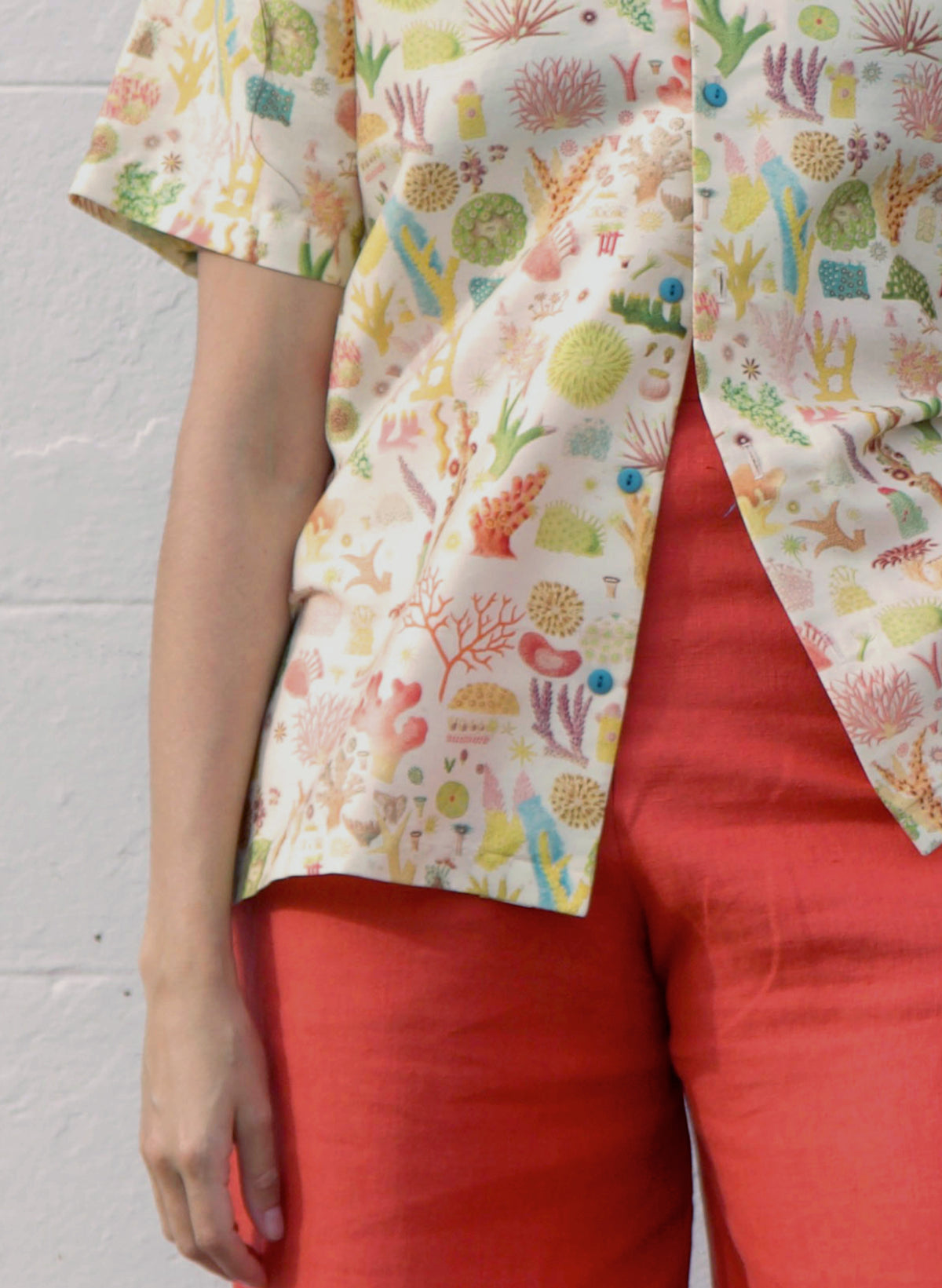 Kit Shirt - Cream Coral Reef