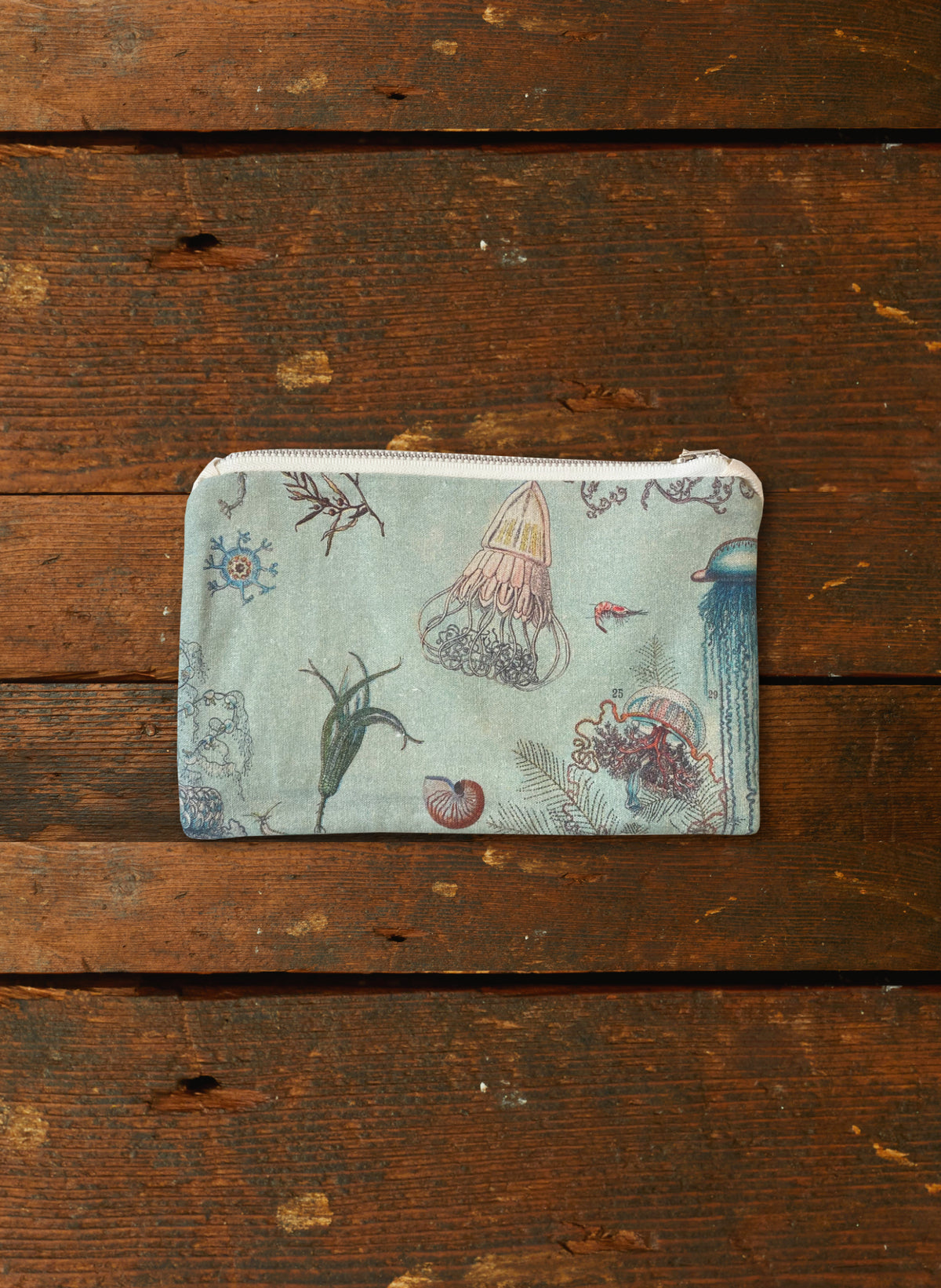Zip Pouch- Small - Ocean Jelly Fish