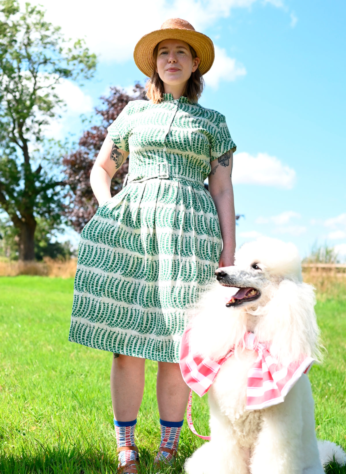 Louise - Green Peas Dress