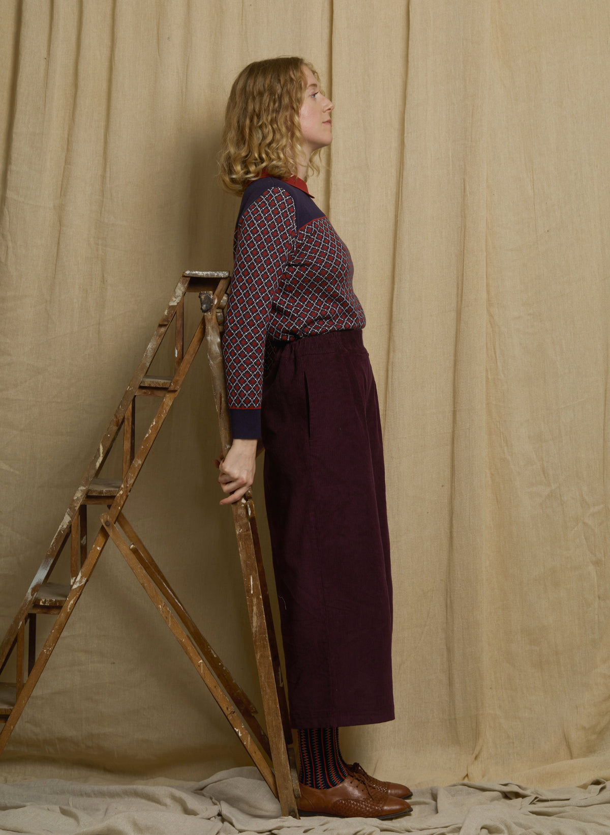 Nancy - Navy Tiles Top