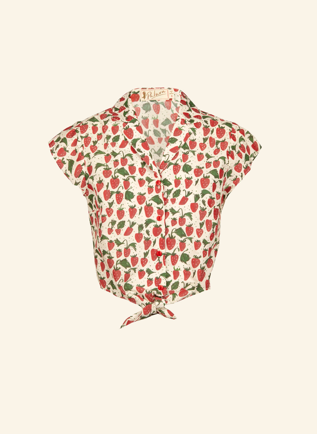 Peggy Top - Red Strawberries