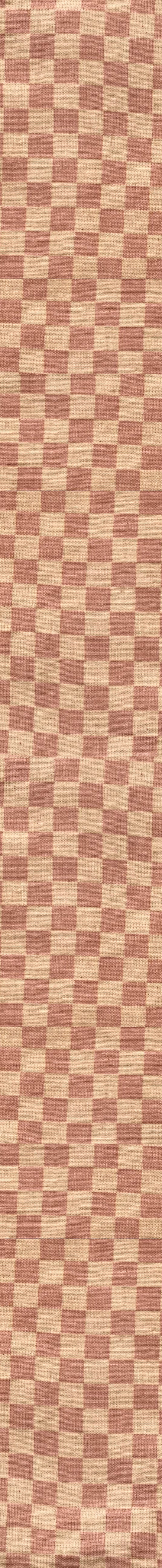 Remnant - 150cm x 145cm - Ecru Check - Cotton