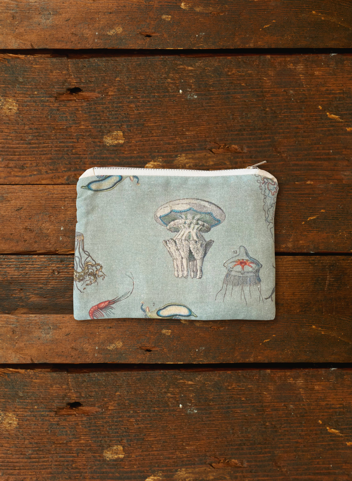 Zip Pouch- Small - Ocean Jelly Fish