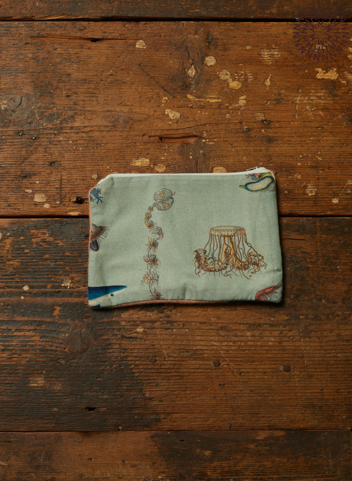 Zip Pouch- Small - Ocean Jellyfish