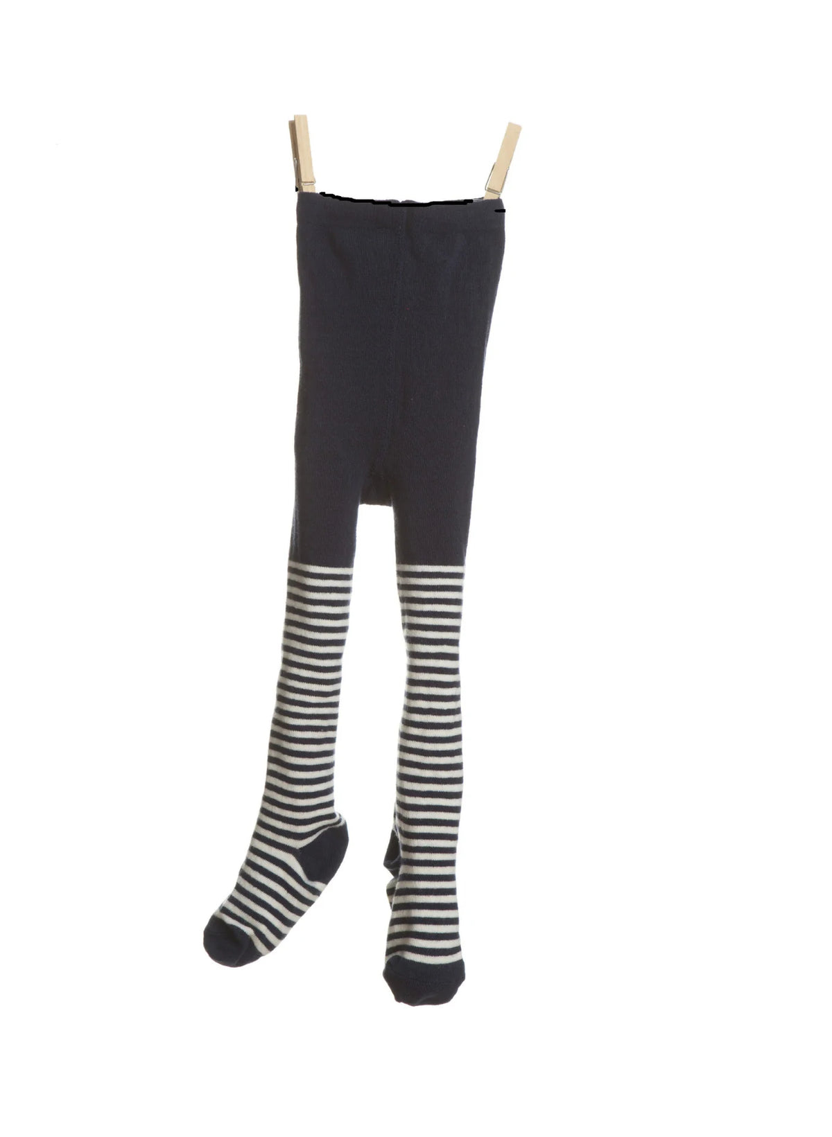Baby Tights - Navy / Cream Stripe