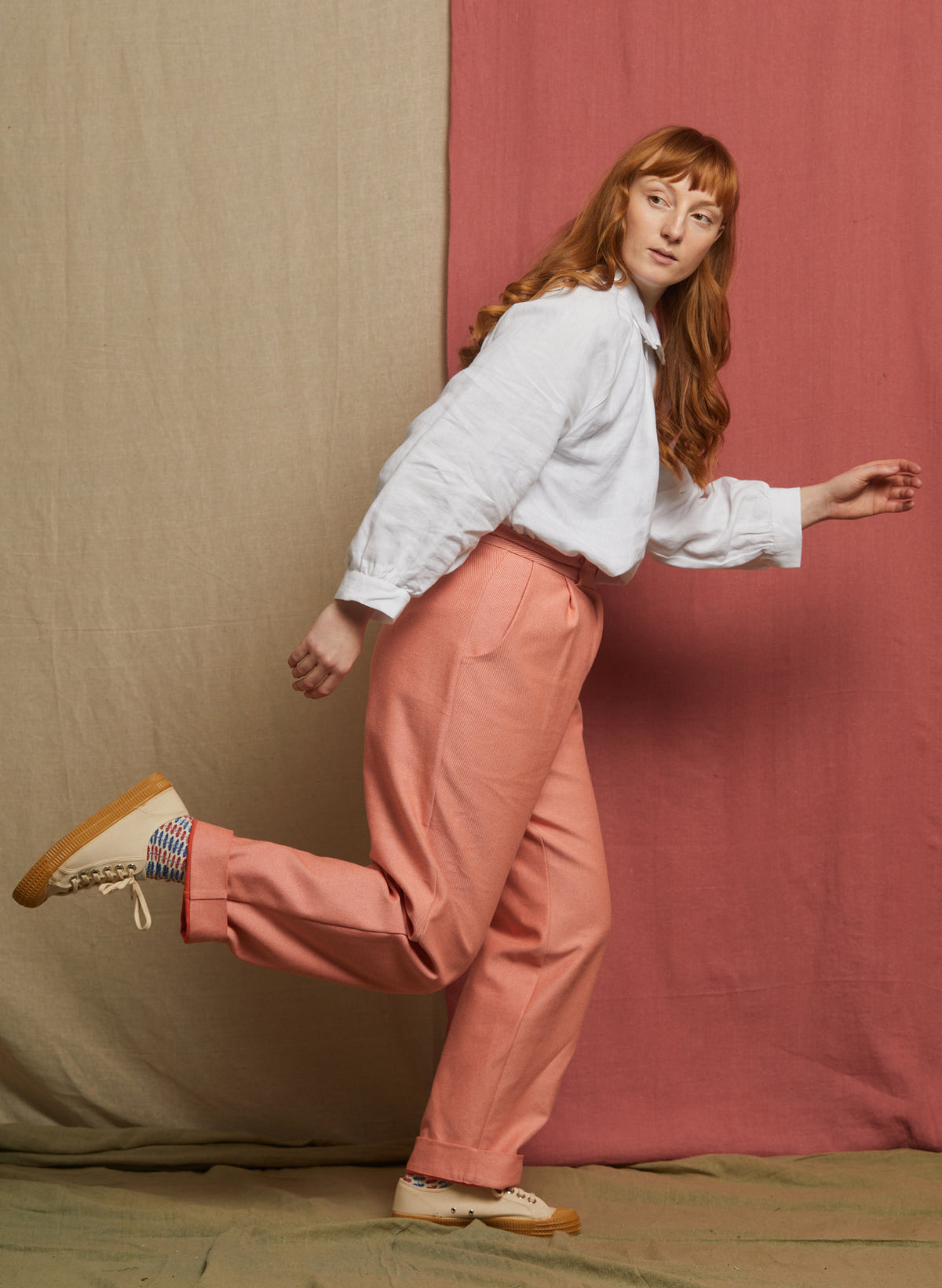Thelma Trouser - Light Coral