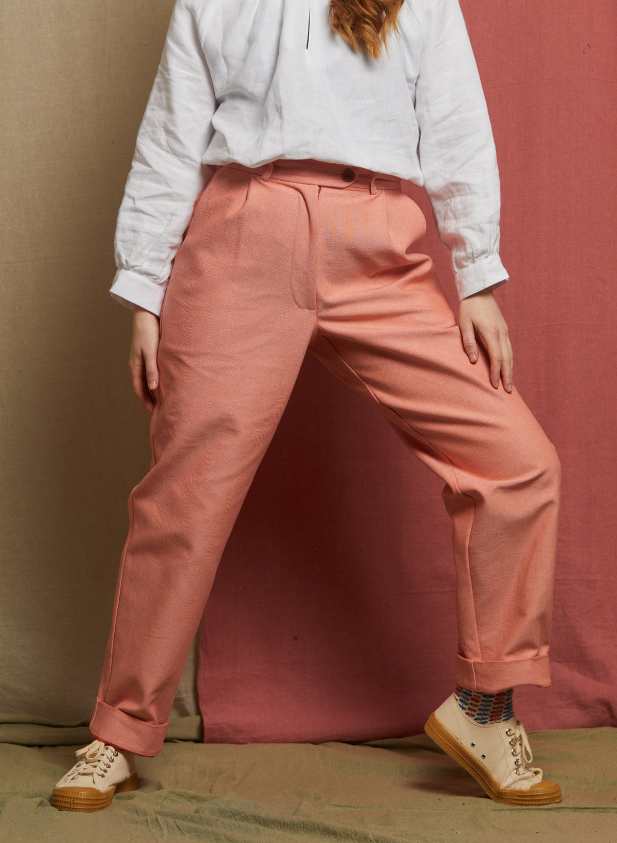 Thelma Trouser - Light Coral
