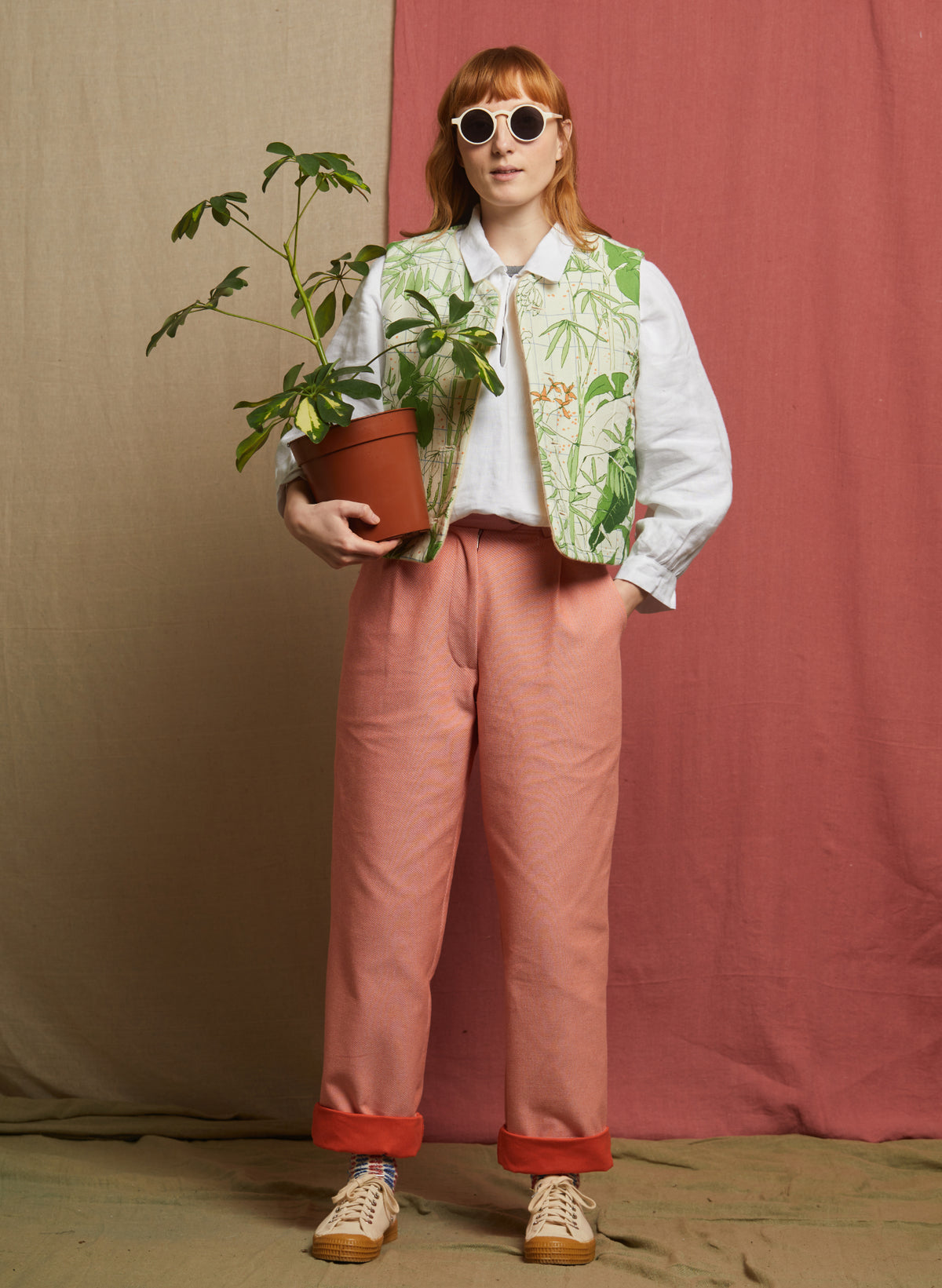 Thelma Trouser - Light Coral