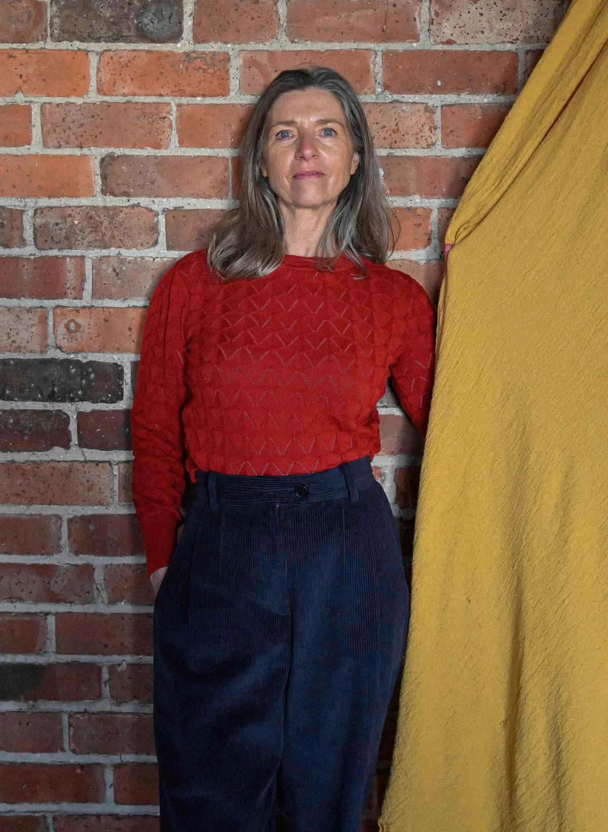 Thelma Trousers - Navy Corduroy