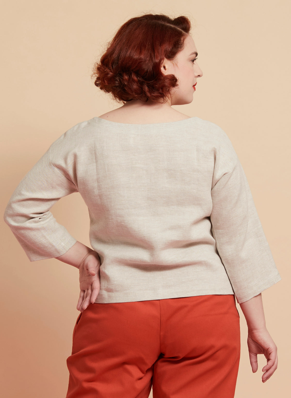 Tina Top - Natural Linen