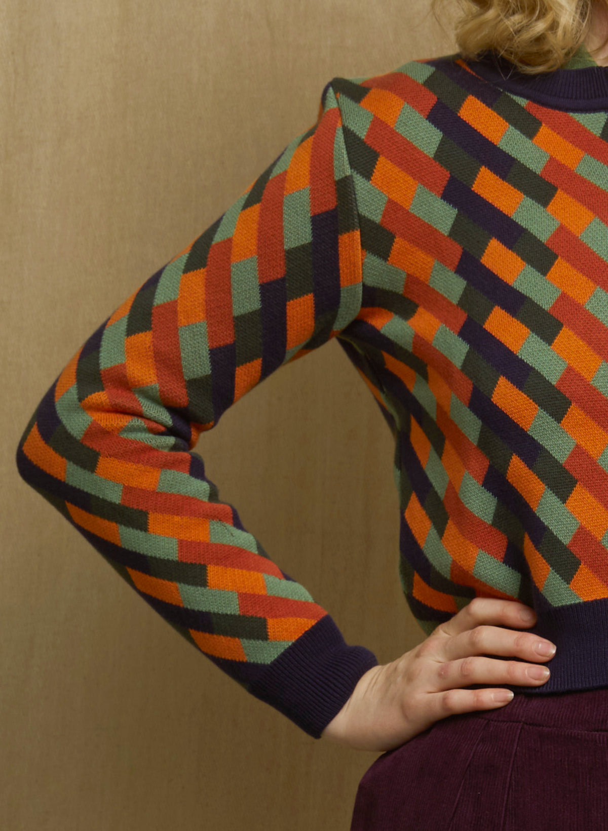 Vera - Coral Kaleidoscope Cardigan