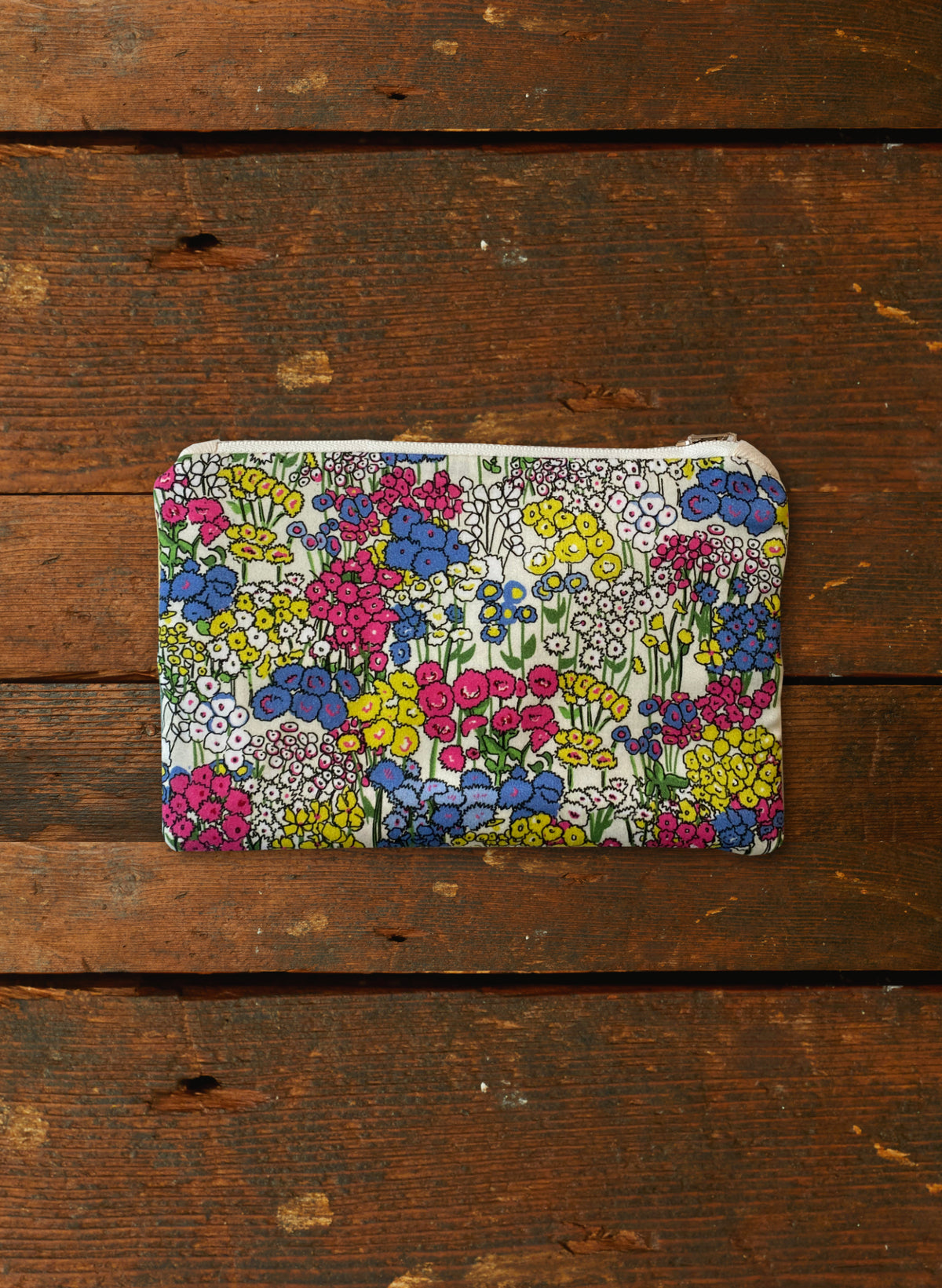 Zip Pouch - Small - Poppy Cream Garden
