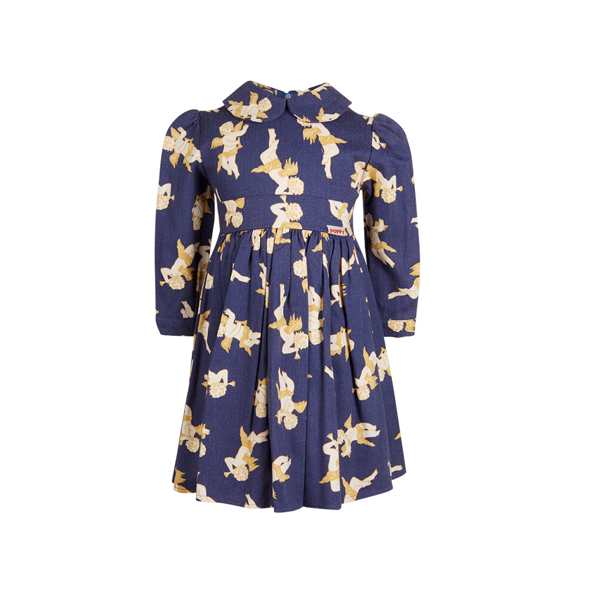 Navy cherubs Fabric - Cotton Twill