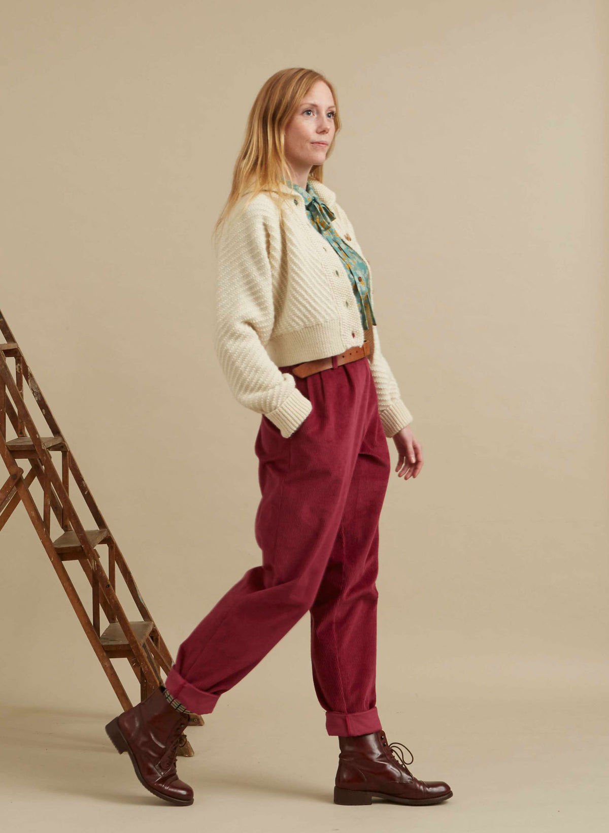 PRE LOVED - Trousers - Wilma Cherry